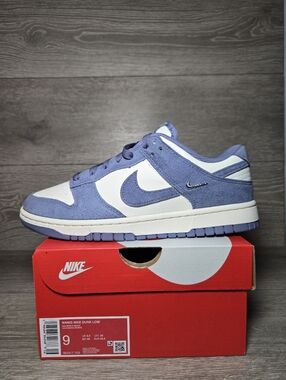Nike Dunk Low Mini Swoosh Sail World Indigo Women's Size 9 IB4417-103 New